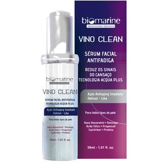 Vino Clean Sérum Facial Antifadiga Biomarine - Anti Idade Concentrado Nuv & Ruche 30ml