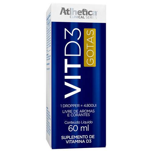 Vit D3 Gotas 30Ml - Atlhetíca Nutrition