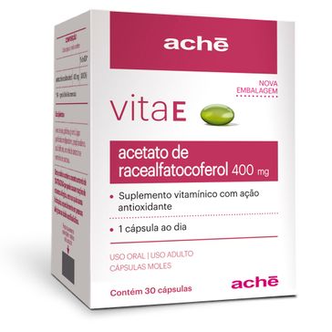 Suplemento Vitamínico Vita e 400 Mg 30 Cápsulas
