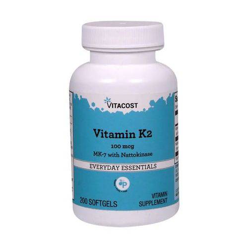 Vitacost Vitamina K2 Mk-7 com Nattokinase 200 Cápsulas