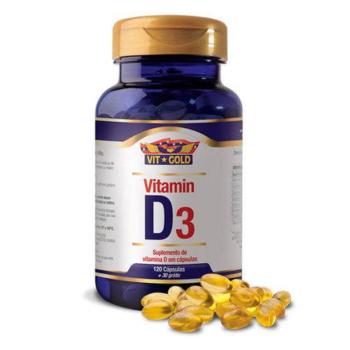 Vitamin D3 200ui (120 Cápsulas) - VitGold