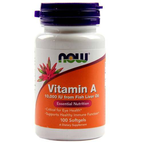Vitamina a 10.000 IU - 100 Softgel - Now Foods
