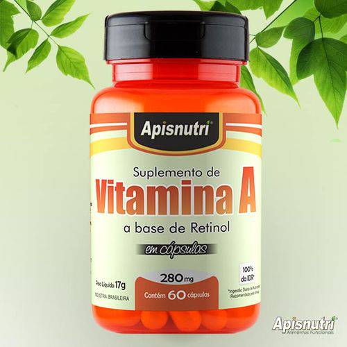 Vitamina a 280mg 60 Cápsulas Apisnutri