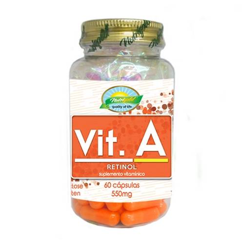 Vitamina a (Reitnol) 550mg - Nutrigold - 60 Cápsulas