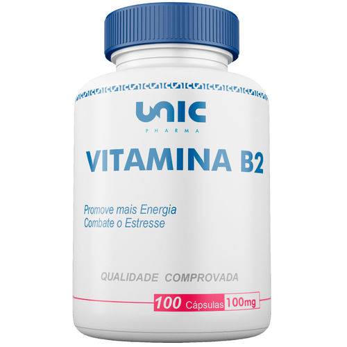 Vitamina B2 100mg 100 Caps Unicpharma