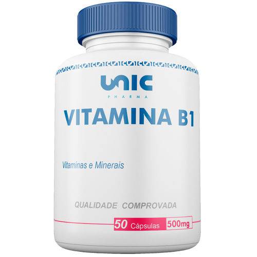 Vitamina B1 500mg 50 Caps Unicpharma