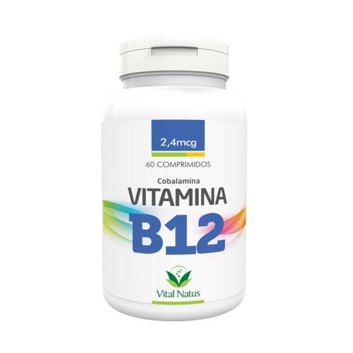 Vitamina B12 - Cobalamina 60 Comprimidos 2,4 Mcg - Vital Natus