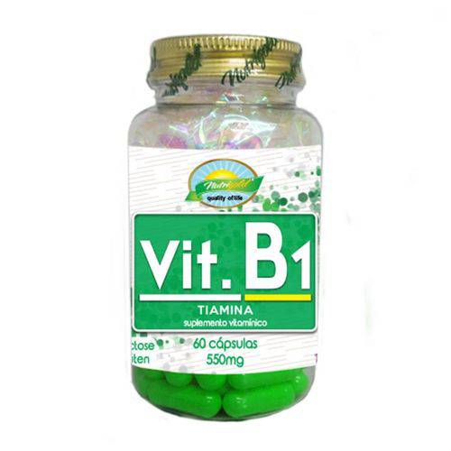 Vitamina B1 (Tiamina) 550mg - Nutrigold - 60 Cápsulas