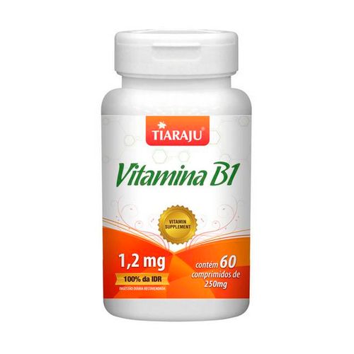 Vitamina B1 - Tiaraju - 60 Comprimidos de 250mg