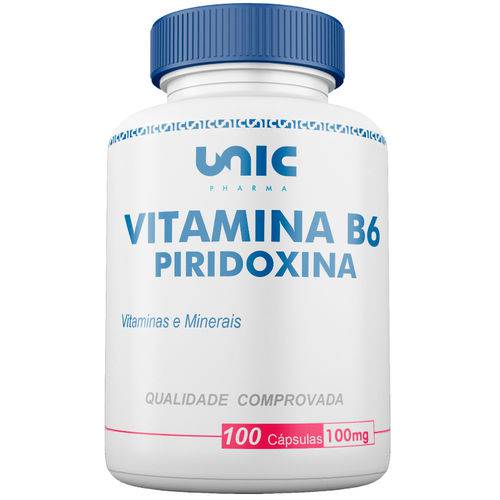 Vitamina B6 100mg 100 Caps Unicpharma