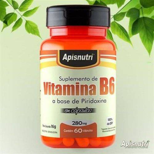 Vitamina B6 60 Cápsulas 280mg Apisnutri
