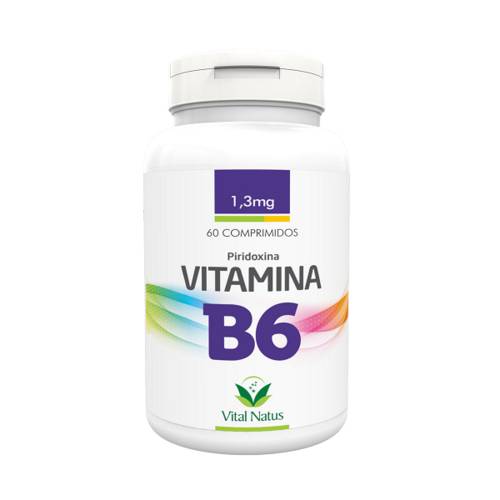 Vitamina B6 - Piridoxina 60 Comprimidos 1,3mg - Vital Natus