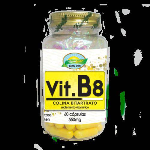 Vitamina B8 (Colina Bitartrato) - 60 Cápsulas 550mg