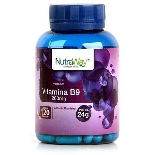 Vitamina B9 120 Cápsulas - Nutraway