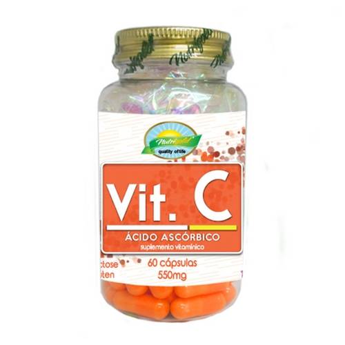 Vitamina C (Ácido Ascórbico) 550mg - Nutrigold - 60 Cápsulas