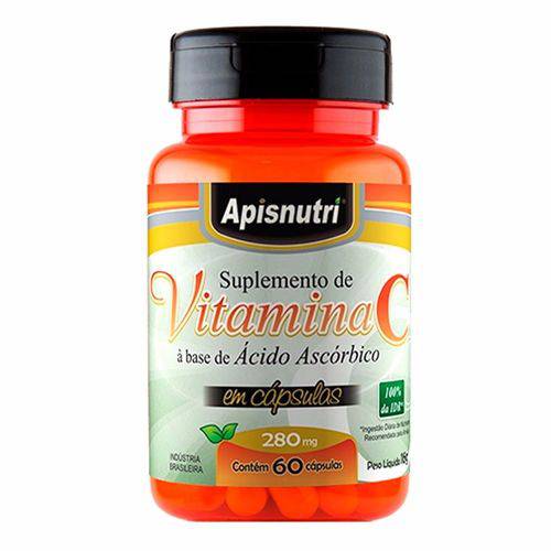 Vitamina C (Ácido Ascórbico) - 60 Cápsulas - Apisnutri