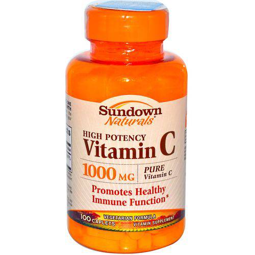 Vitamina C Alta POTÊNCIA 1000 Mg 100 Cápsulas - Sundown Naturals