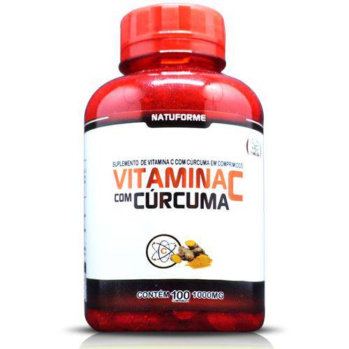 Vitamina C com Cúrcuma 1000mg com 100cpr Natuforme