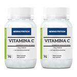 Vitamina C - 2 Un de 120 Tabletes - NewNutrition Laranja e Acerola
