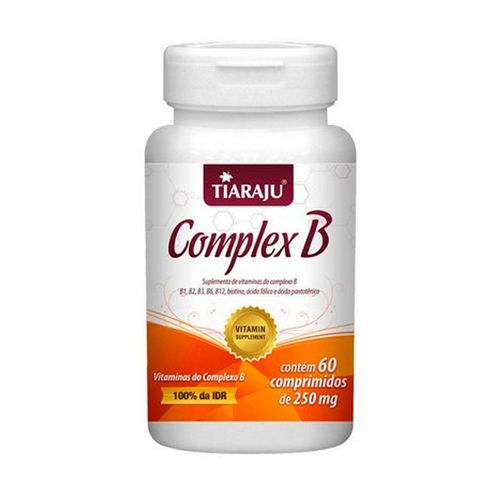 Vitamina Complexo B - Tiaraju - 60 Comprimidos de 250mg