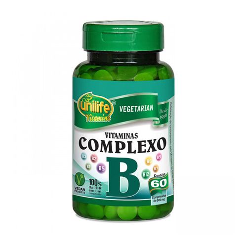 Vitamina Complexo B - Unilife - 60 Comprimidos de 500mg