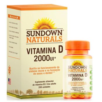 Vitamina D 2000UI – Sundown Naturals 200 Cápsulas