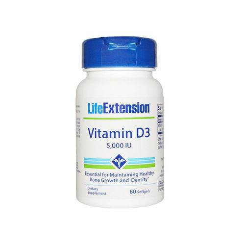 Vitamina D3 5000 Ui (60 Softgels) Life Extension