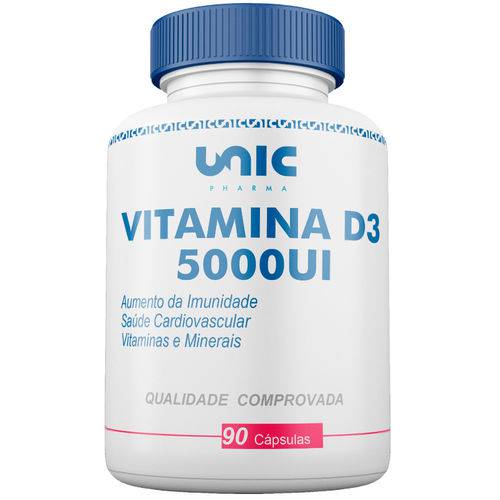 Vitamina D3 5000ui - 90caps Unicpharma