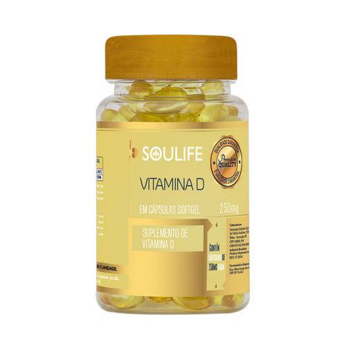 Vitamina D 250mg - 30 Cáps - Soulife