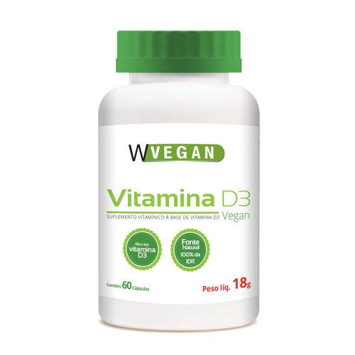 Vitamina D3 60 Capsulas WVegan