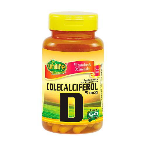 Vitamina D Colecalciferol 60 Capsulas