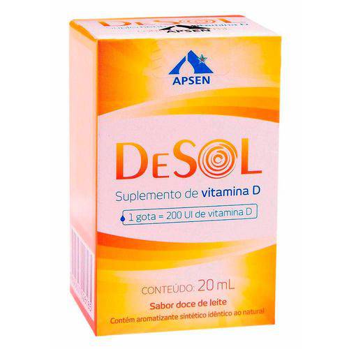 Vitamina D-desol Gotas com 20ml Aspen