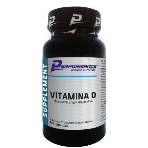 Vitamina D Framboesa - 100 Capsulas