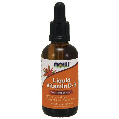 Vitamina D Liquid Vitamina D3 - Now Sports - 20oz 60ml