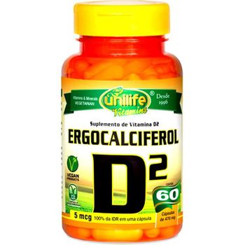 Vitamina D2 Unilife 60 Cápsulas