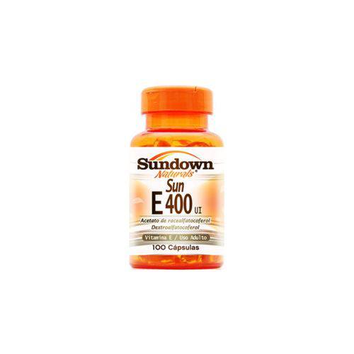Vitamina e 400 IU - Sundown Vitaminas - 100 Cápsulas