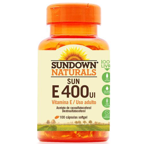 Vitamina e 400 Ui Sundown 180 Cápsulas