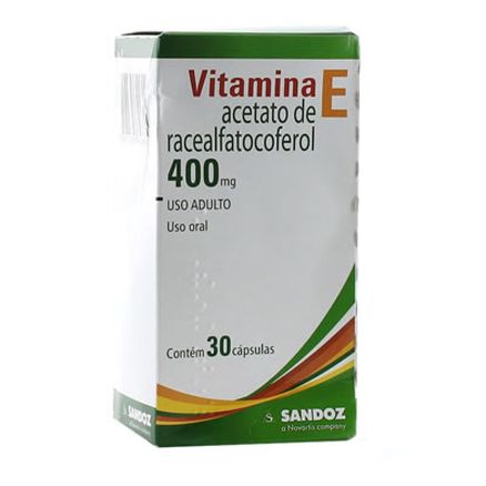 Vitamina e 400mg Sandoz 30 Comprimidos