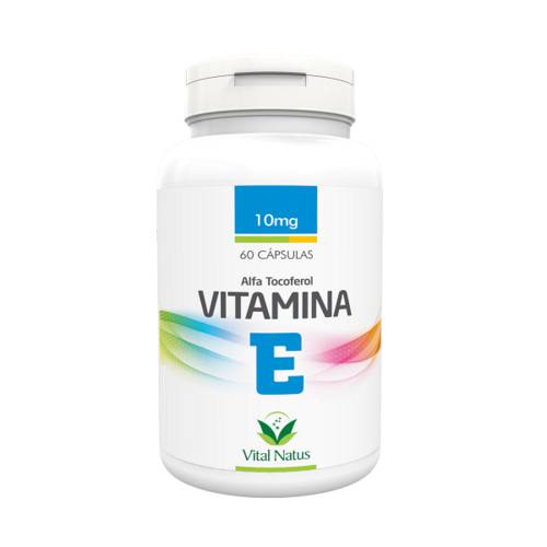 Vitamina e - Alfa Tocoferol 60 Cápsulas 10mg - Vital Natus