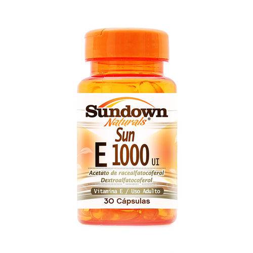 Vitamina e Sundown Naturals e 1000ui 30 Cápsulas