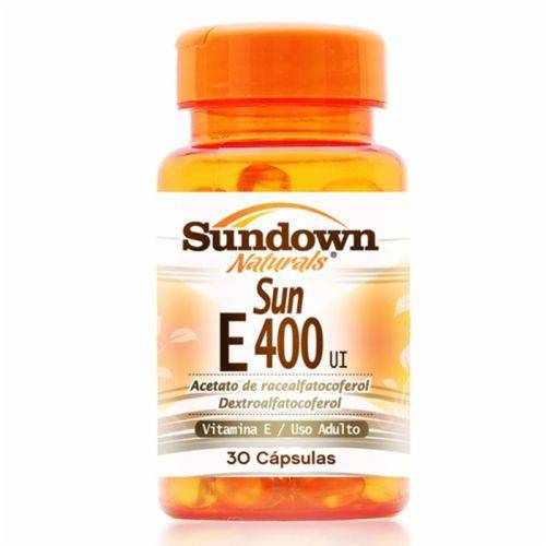 Vitamina e Sundown Sun e 400ui C/ 30 Cápsulas