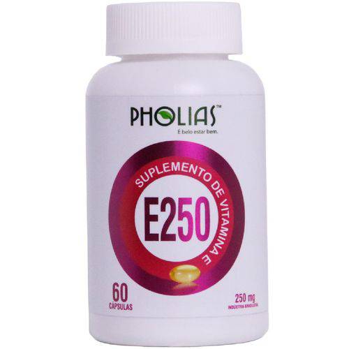 Vitamina E250 250 Mg com 60 Cápsulas - PHOLIAS