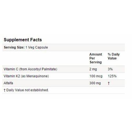 Vitamina K-2 100mcg 100 Capsulas - Now Foods