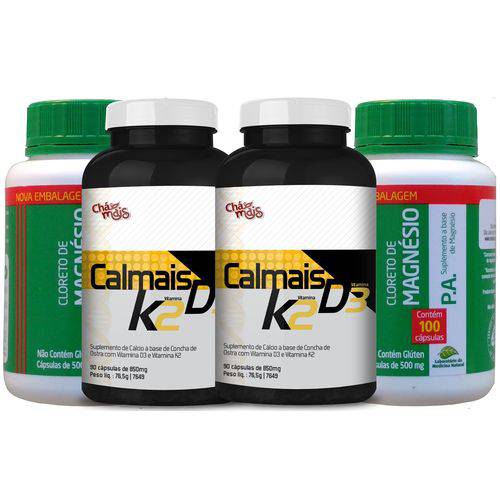 Vitamina K2 D3 Cálcio e Magnésio