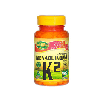Vitamina K2 Menaquinona Mk7 60 Cápsulas Unilife