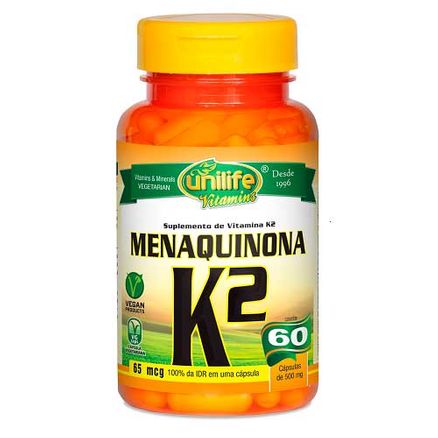 Vitamina K2 Menaquinona Unilife 60 Cápsulas