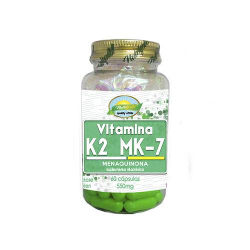 Vitamina K2 Mk-7 Menaquinona 60 Cáps 550 Mg- Nutrigold
