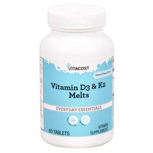 Vitamina K2 Mk7 90mcg + Vitamina D3 1000ui Sublingual 60 Comprimidos