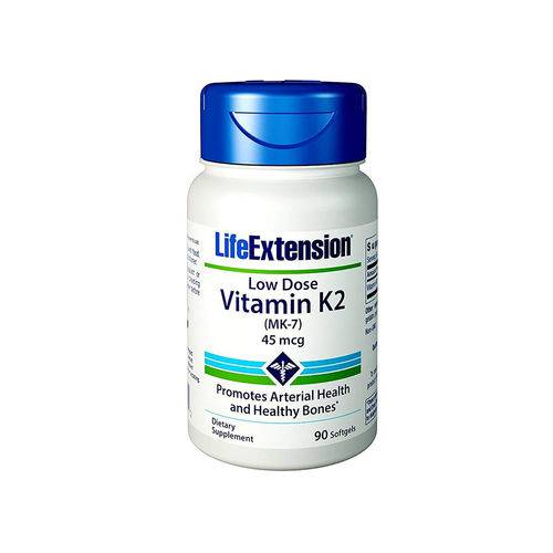 Vitamina K2 Mk7 Menaquinone (90 Softgels) Life Extension