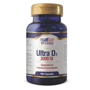 Vitamina Ultra D3 Vit Gold 2000UI 100 Cápsulas